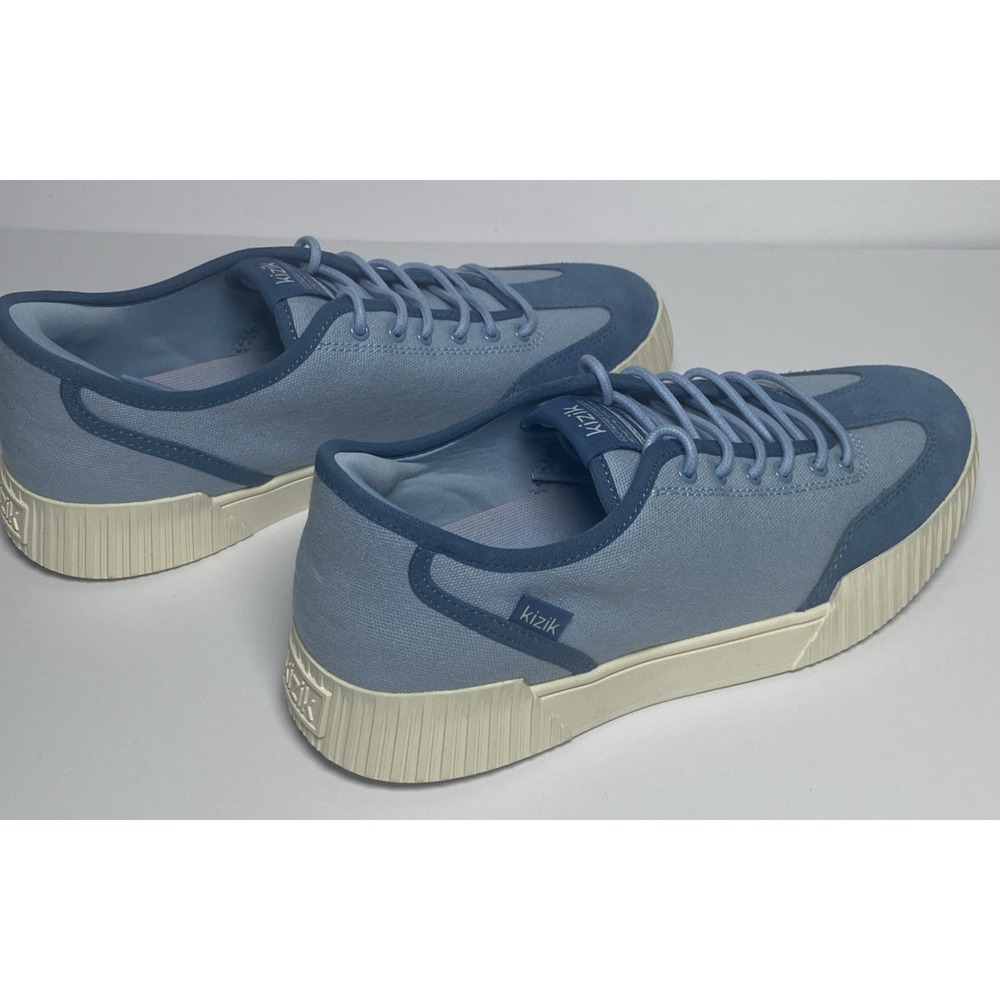 KIZIK Brooklyn Canvas and‎ Suede lace up Sneakers Women's 9.5 Chambray Sky /Blue - Picture 5 of 10